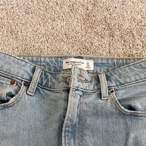 Abercrombie & Fitch Sky Blue High Rise Jeans